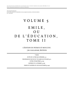 Couverture de Rousseau - Oeuvres 05 - Émile 2 (rousseauonline)